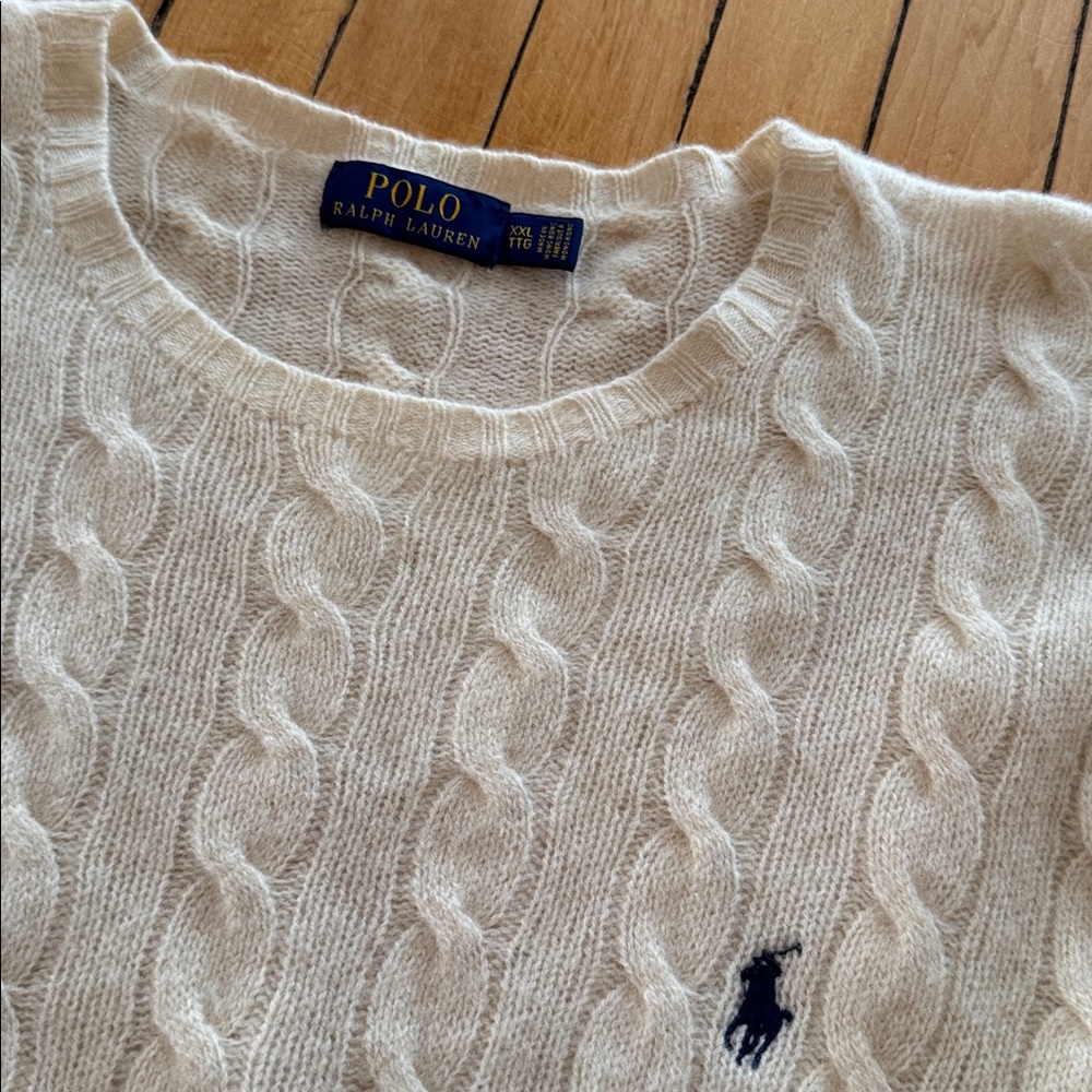 Ralph Lauren Wool-Cashmere Blend Sweater - Size XXL (flaw) - Picture 6 of 9